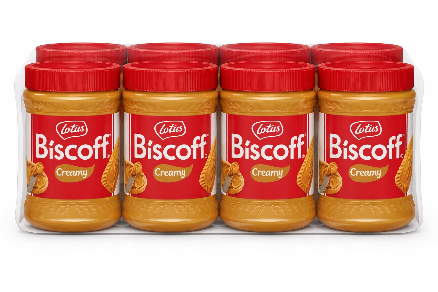 Zestaw 8 x Lotus Krem Biszkoptowy do smarowania 400 g
