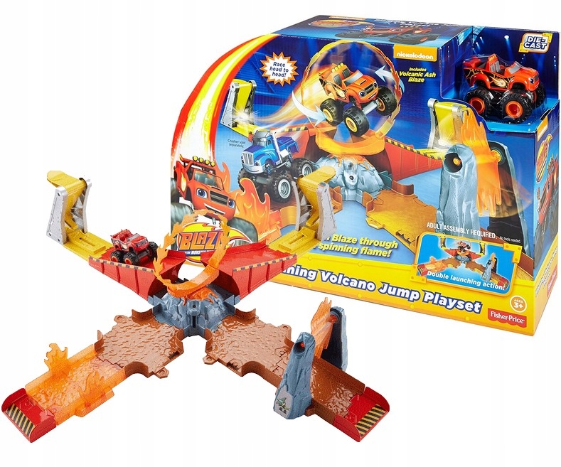 

Fisher Price Blaze Zestaw Torów Skok Przez Wulkan
