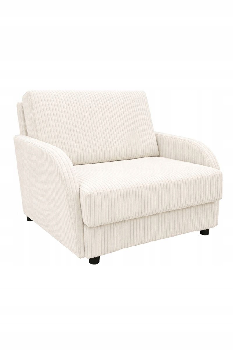 Rozkládací pohovka Tigo S Funkcí Spaní do obývacího pokoje Velur Krémová