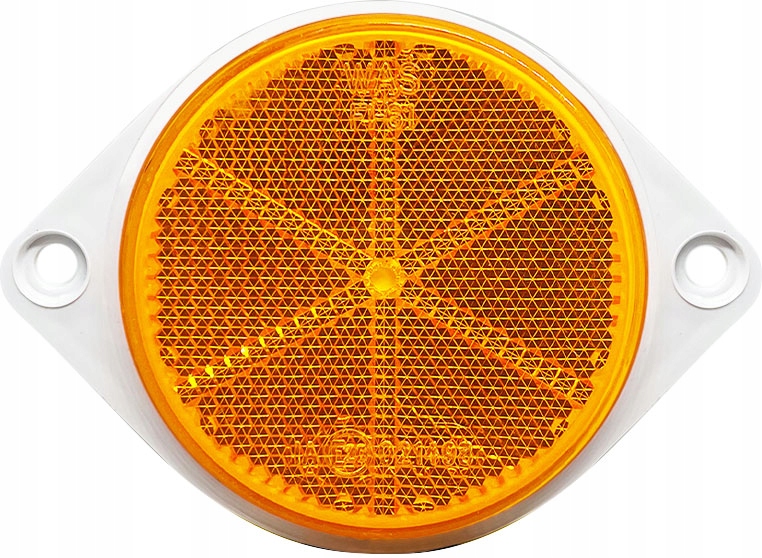 ODBLASK OKRĄGŁY NA OTWORY BOCZNY POMARAŃCZOWY WAŚ