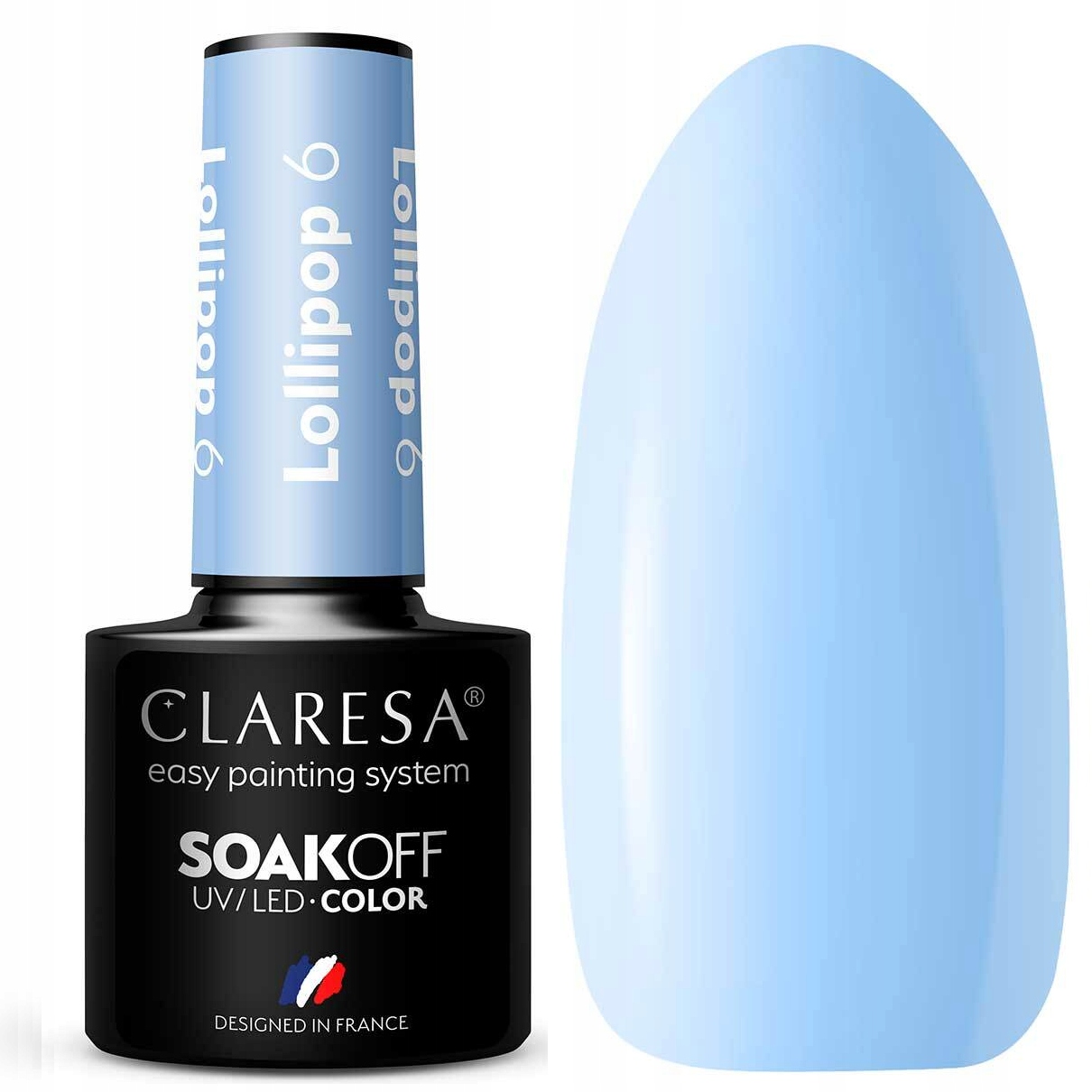 Claresa Lakier Hybrydowy do paznokci LOLLIPOP 6 niebieski