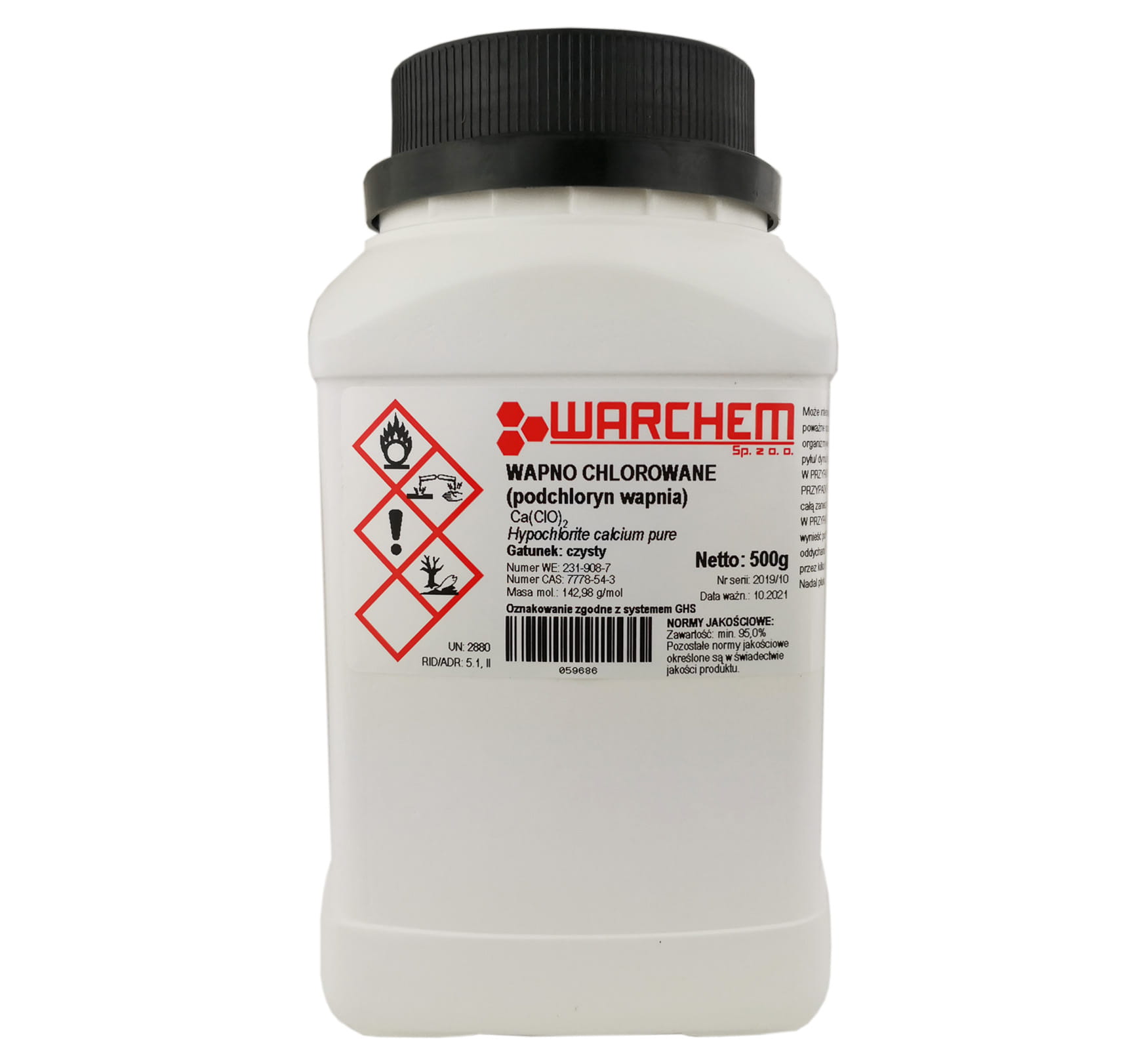 

Podchloryn Wapnia Wapno Chlorowane 500g