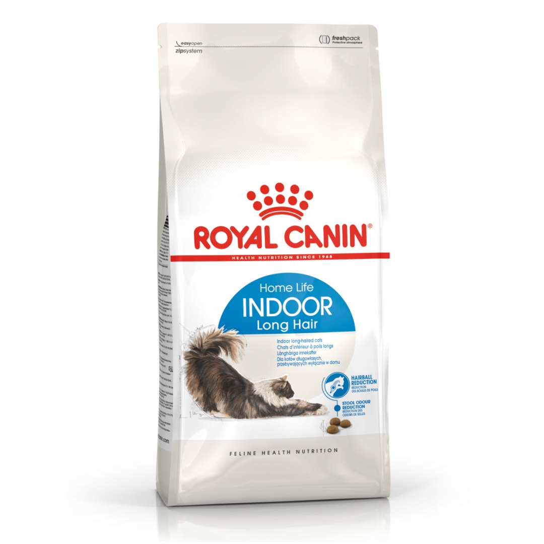 Levně Royal Canin Indoor Long Hair 4kg Krmivo Suché pro dlouhosrsté kočky