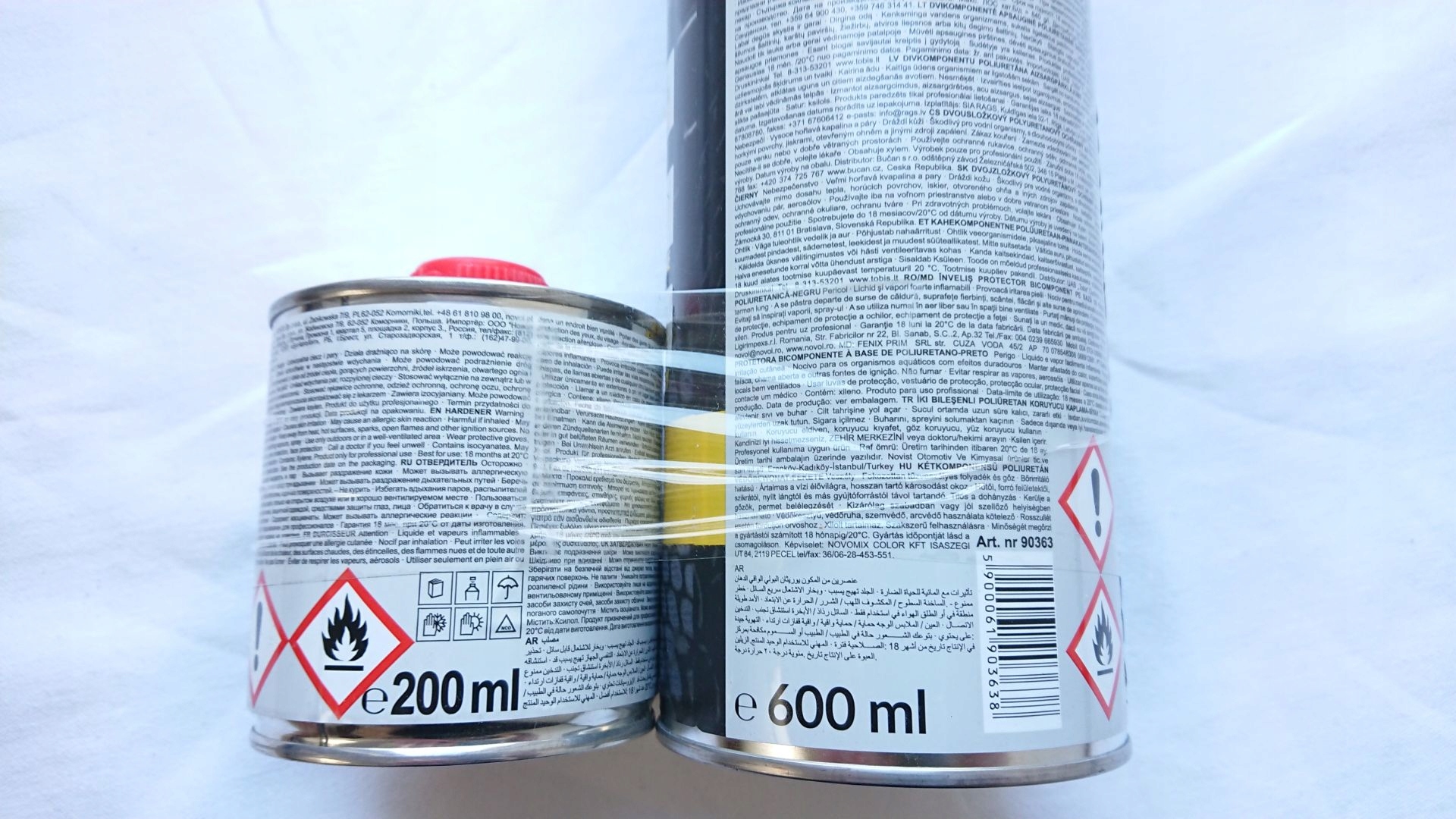 NOVOL COBRA TRUCK BEDLINER 600ML Z UTWARDZACZEM Color black