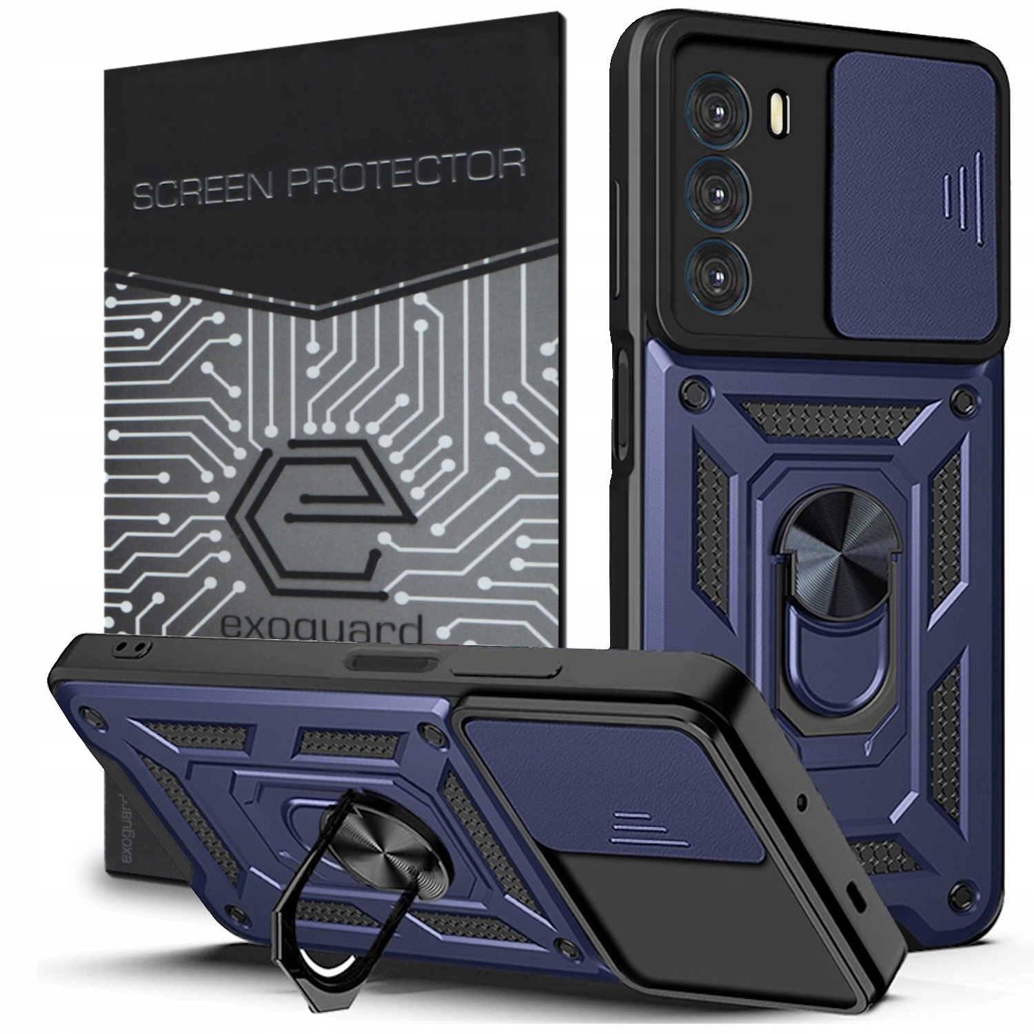 

Etui Pancerne Case Szkło do Motorola Moto G62 5G