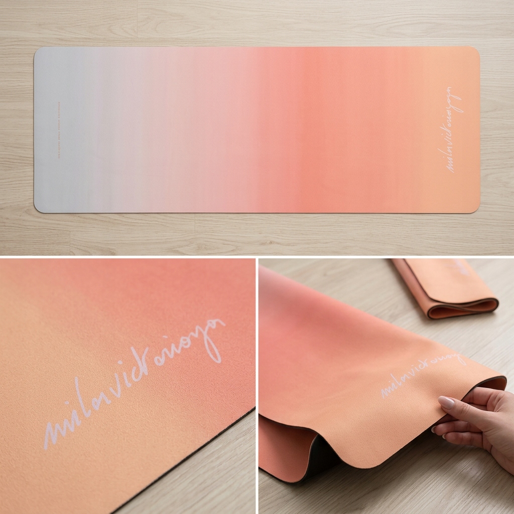 Mata do Jogi Ćwiczeń Antypoślizgowa Pastelowa Składana