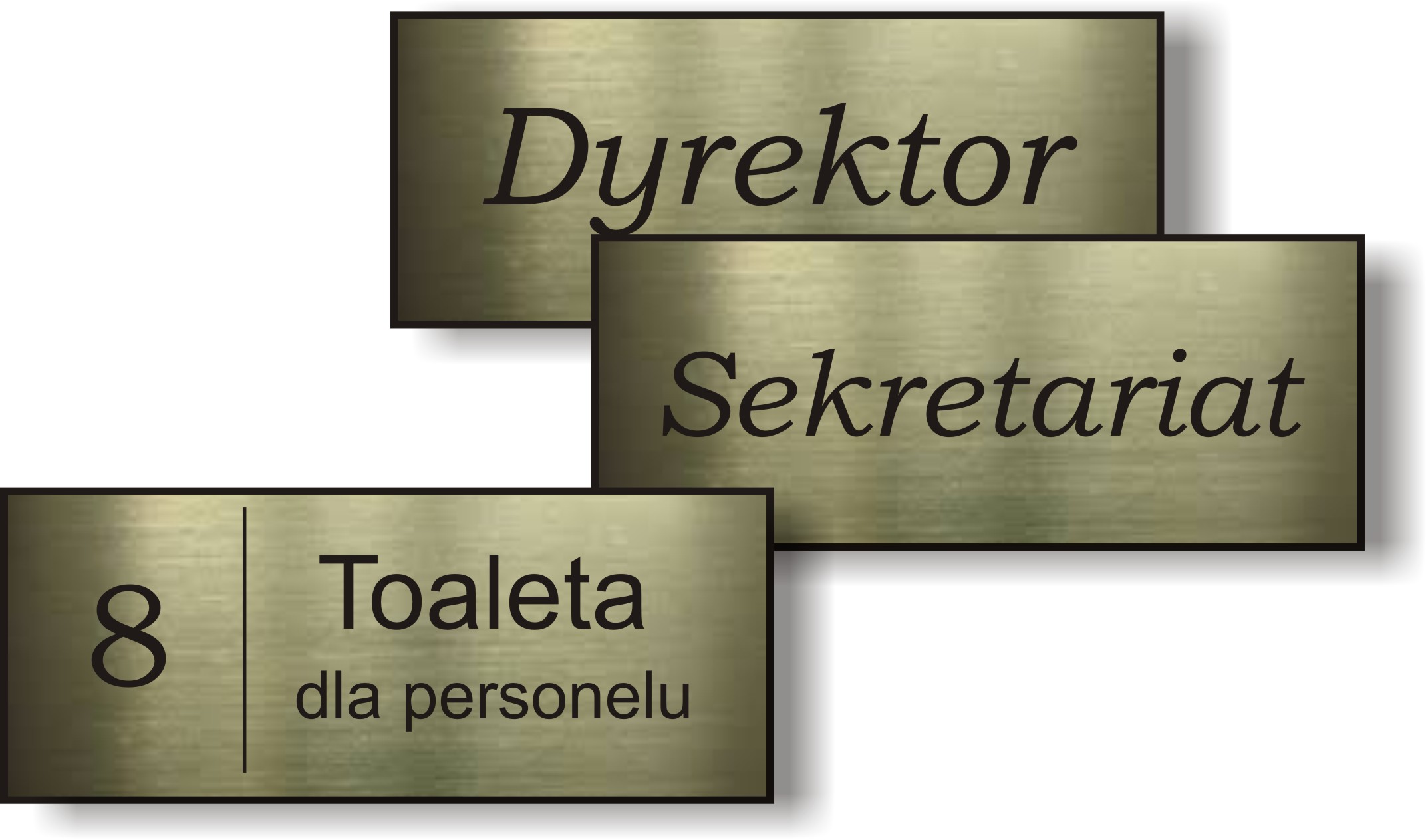Tabliczka na drzwi grawer8x25 cm