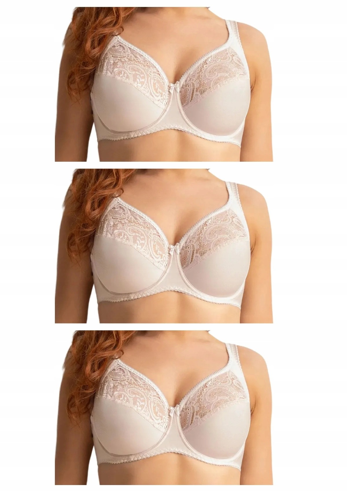 Kleo Kerri 338 podprsenka 3 ks pudrová růžová 85G