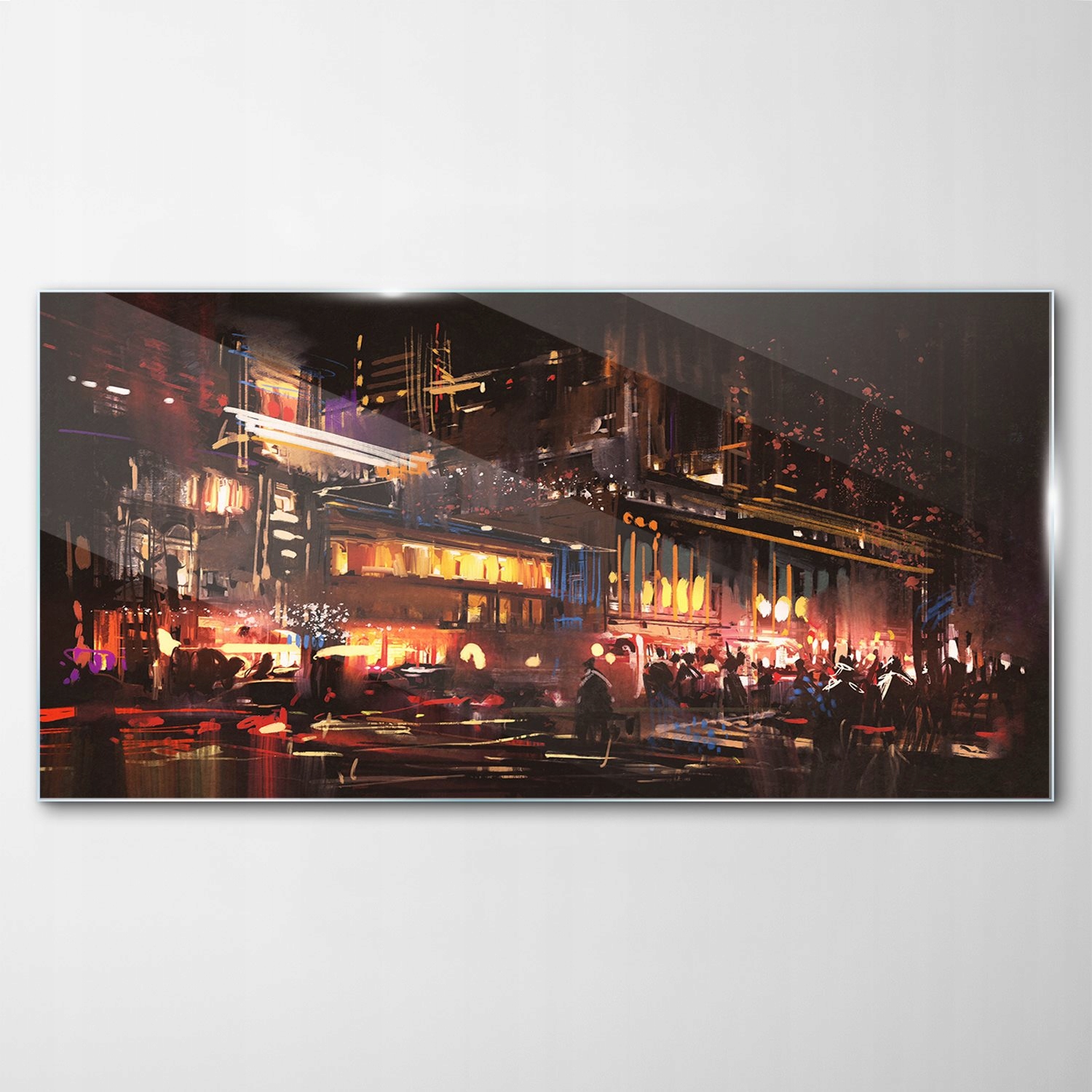 

Obraz Szklany Dekor Sklepy Miasto Ulice 100x50