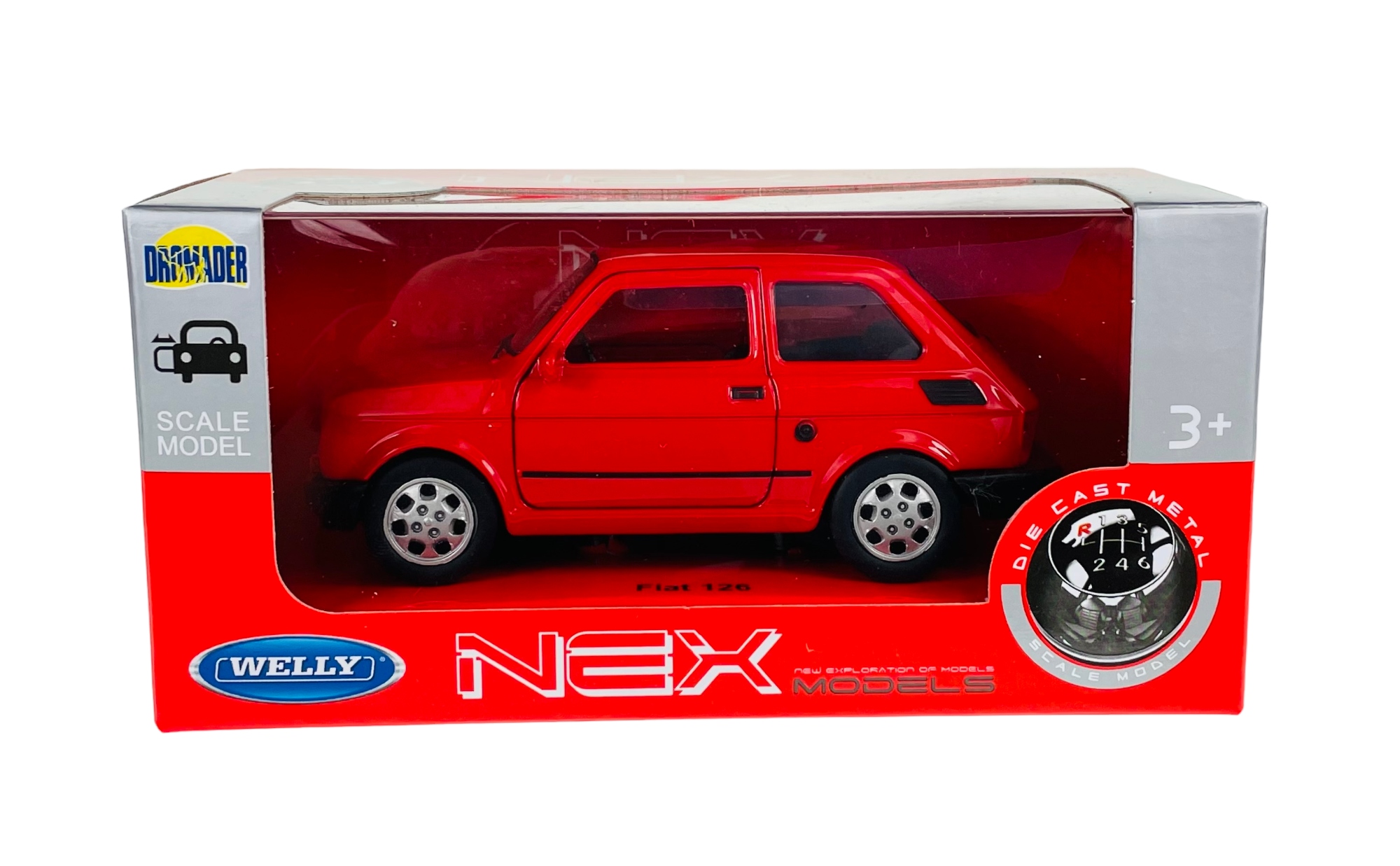WELLY FIAT 126p MALUCH 1:34 LEGENDY PRL NOWY METAL Model FIAT 126p
