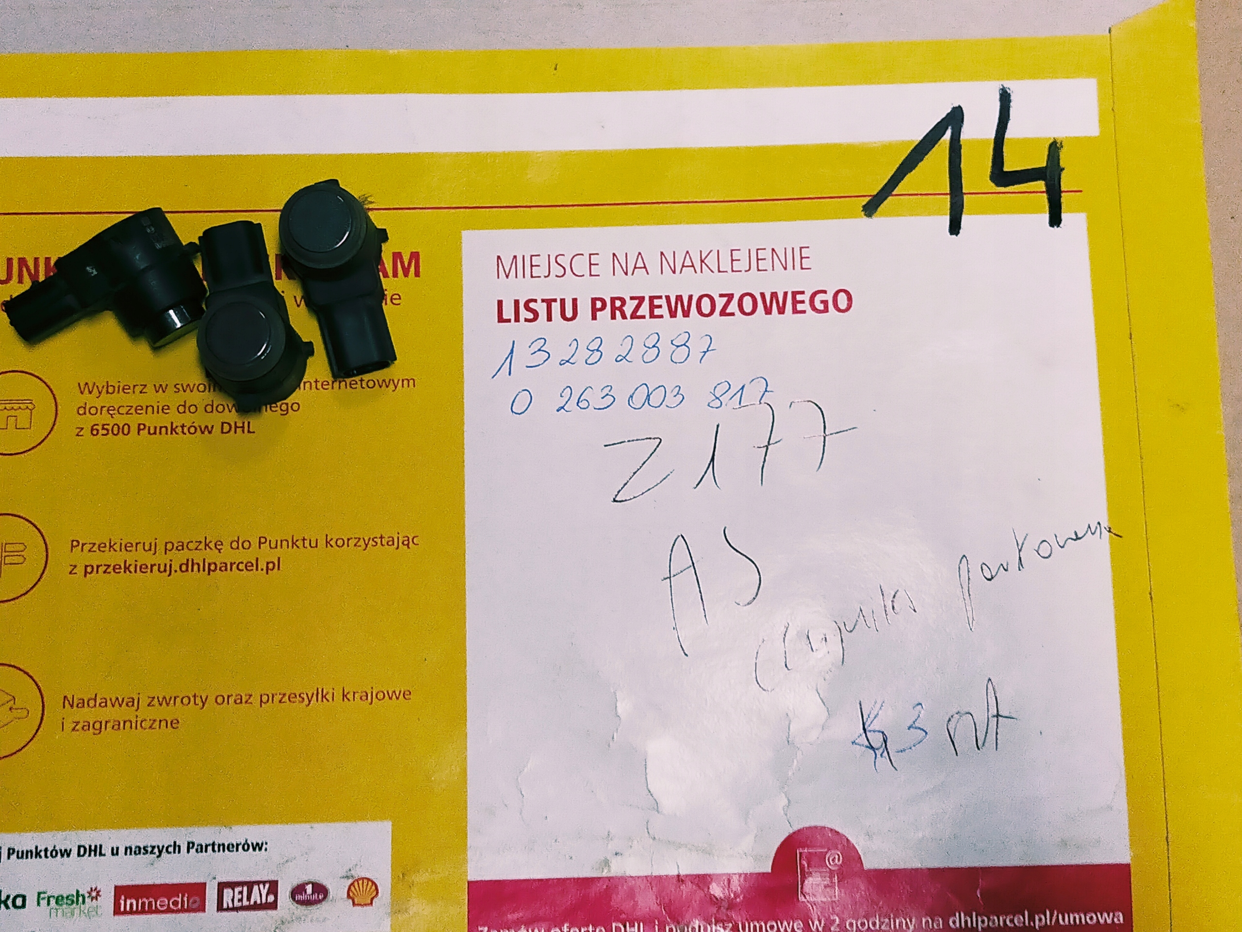 OPEL Farbe Z177 Sensor Parken PDC 13282887