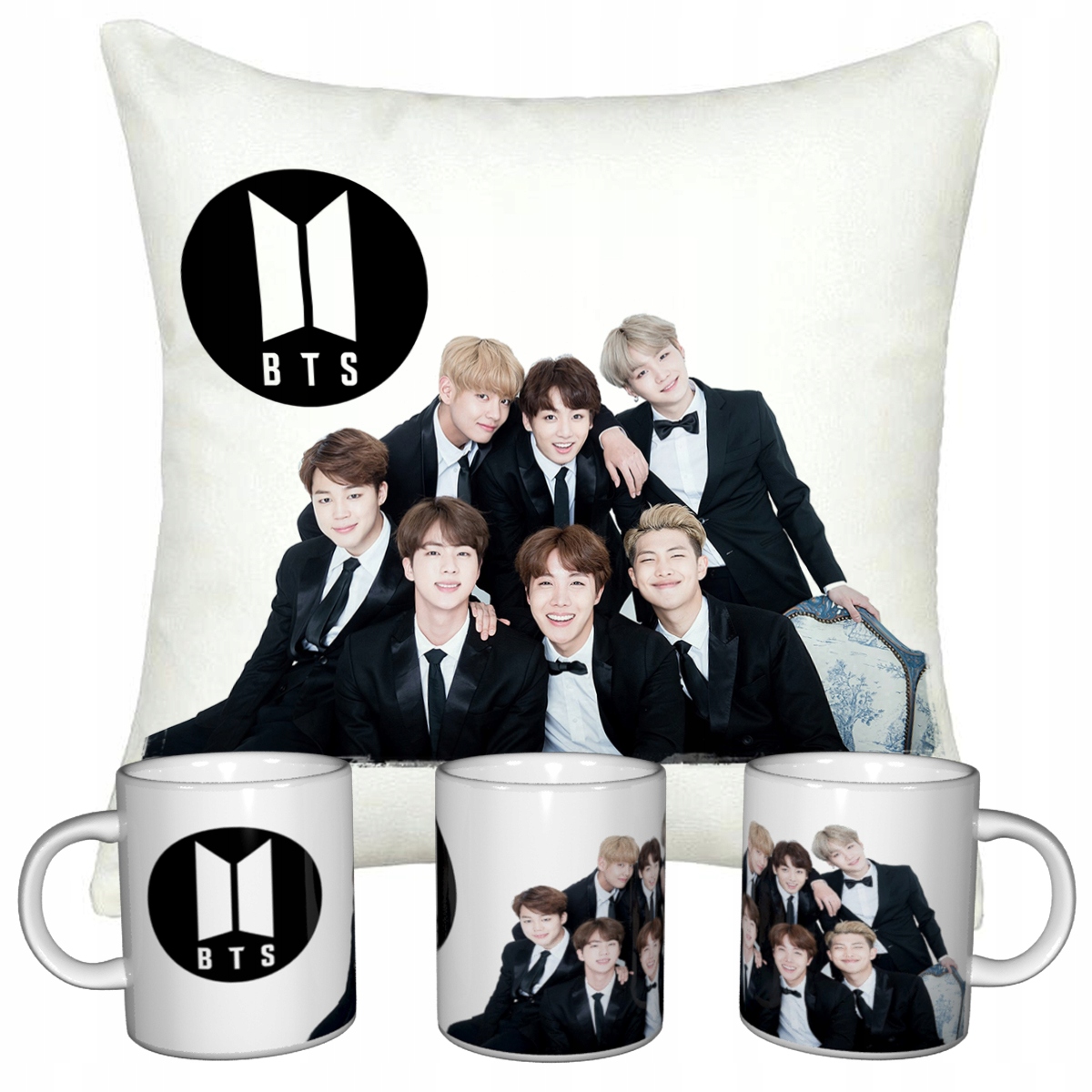 

Zestaw Bangtan Boys Bts Kubek Poduszka Imie