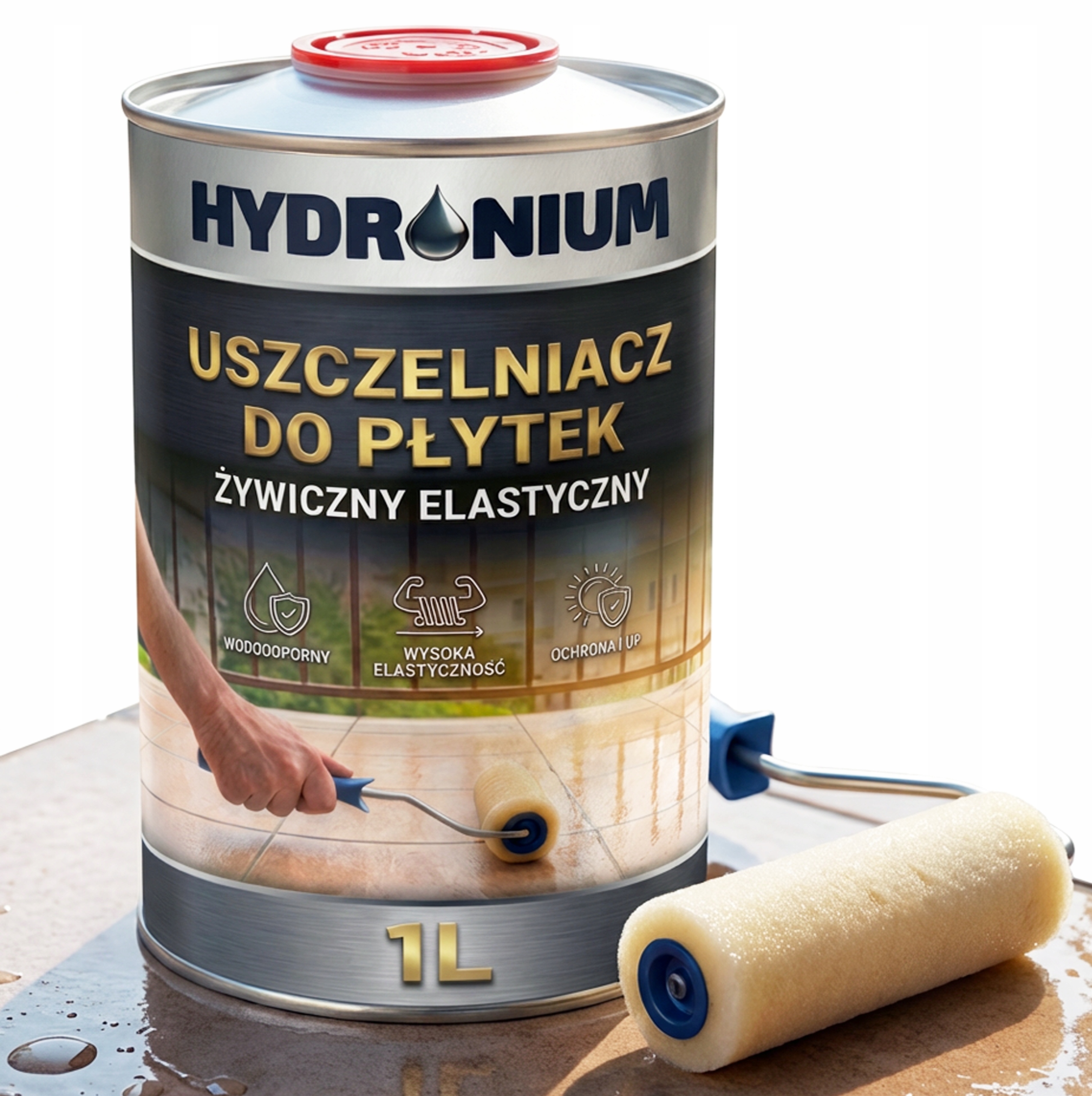 Hydronium Uszczelniacz Do Płytek Transparenty Całkowicie Wodoodporny 1 L