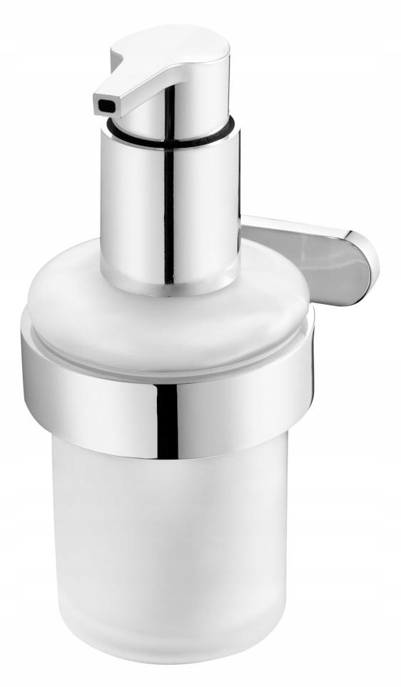 

Dozownik do mydła w płynie szklany wiszący chrom