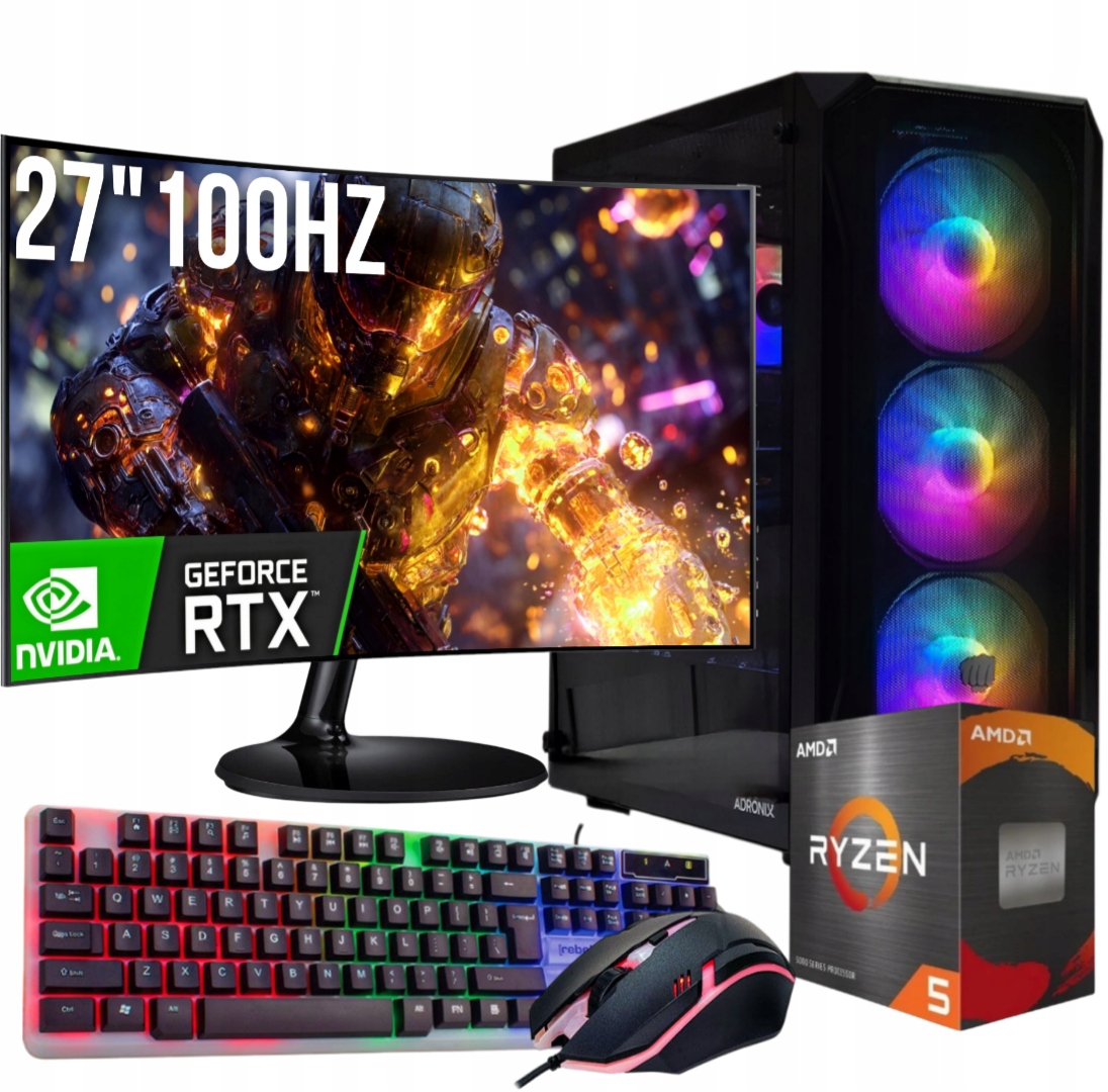 Gamingový Pc Ryzen 5 5500 Rtx 5060 8GB 32GB DDR4 M2 1TB +Wi-Fi +WIN11