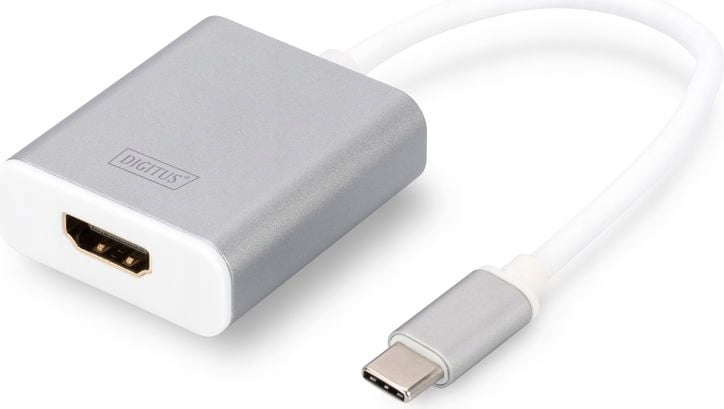 Adapter Usb Digitus Usbc Hdmi Srebrny (DA70836)