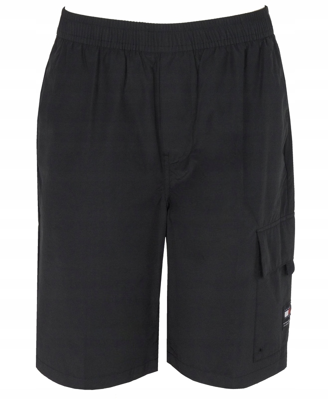Tommy Jeans, kraťasy kraťasy, černé, M