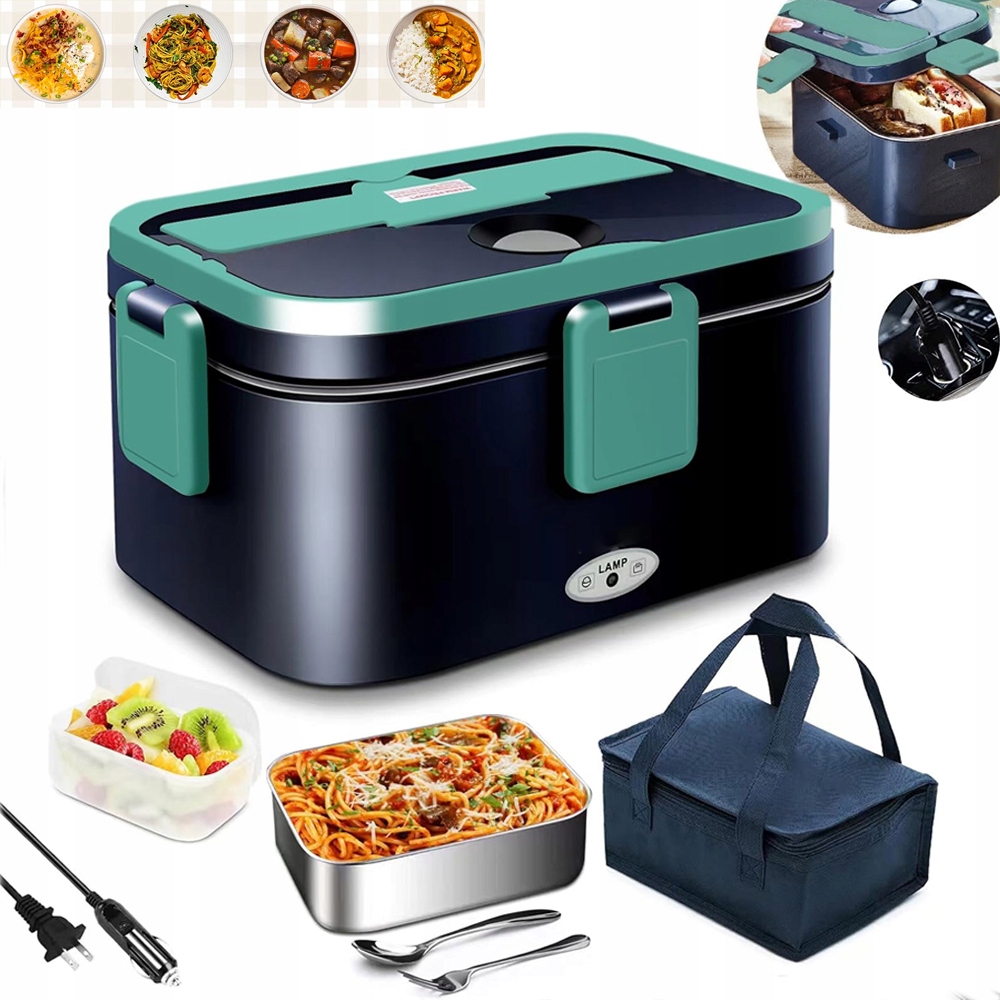 Lunchbox Elektryczny Podgrzewacz Jedzenia Pojemnik Obiad 3W1 220V 12/24V