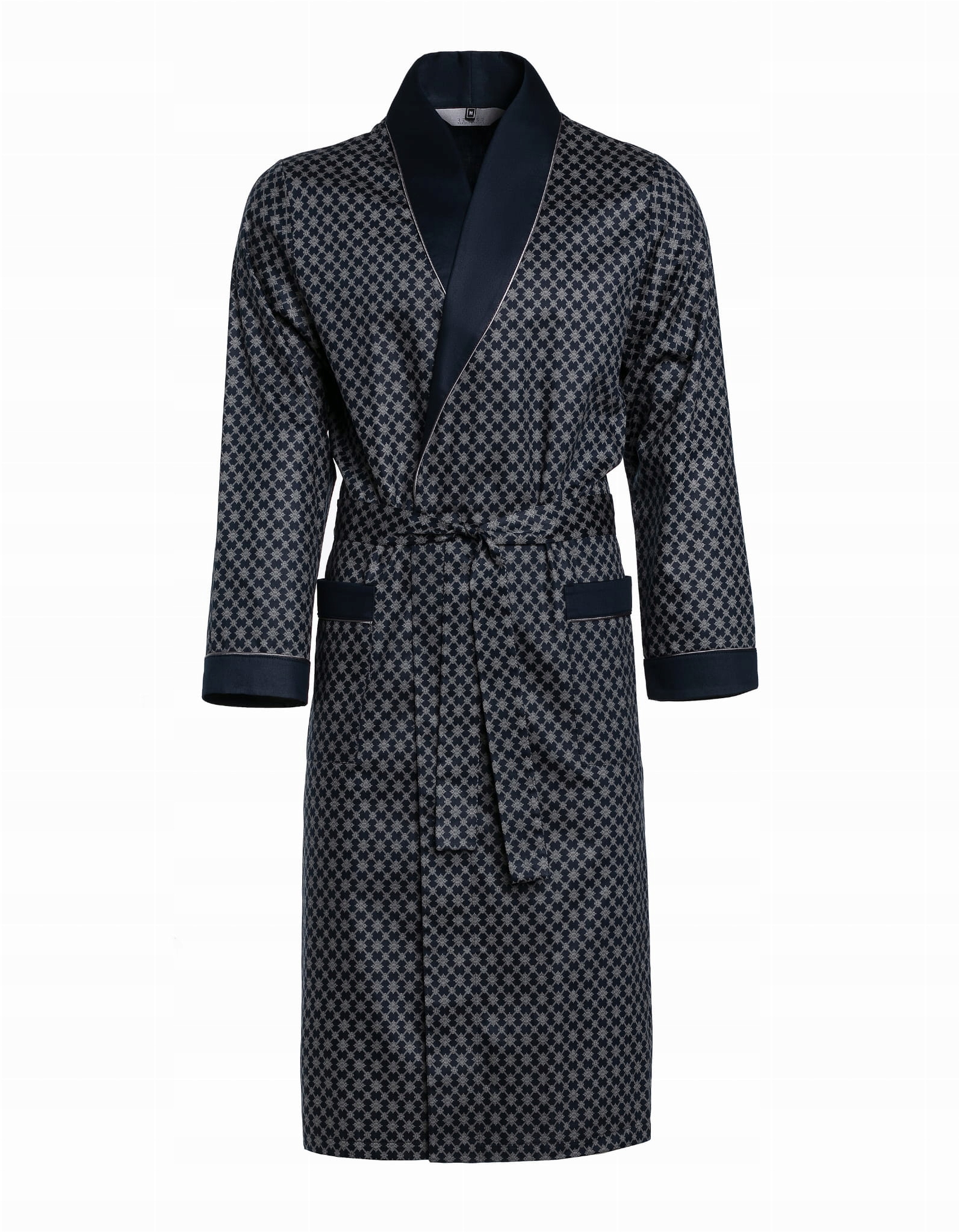 Elegantní pánský bavlněný župan RE-504 Tmavě modrá Co L