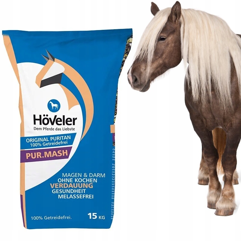 Pasza Hoveler Pur. Mash 15 kg dla żołądka i jelit