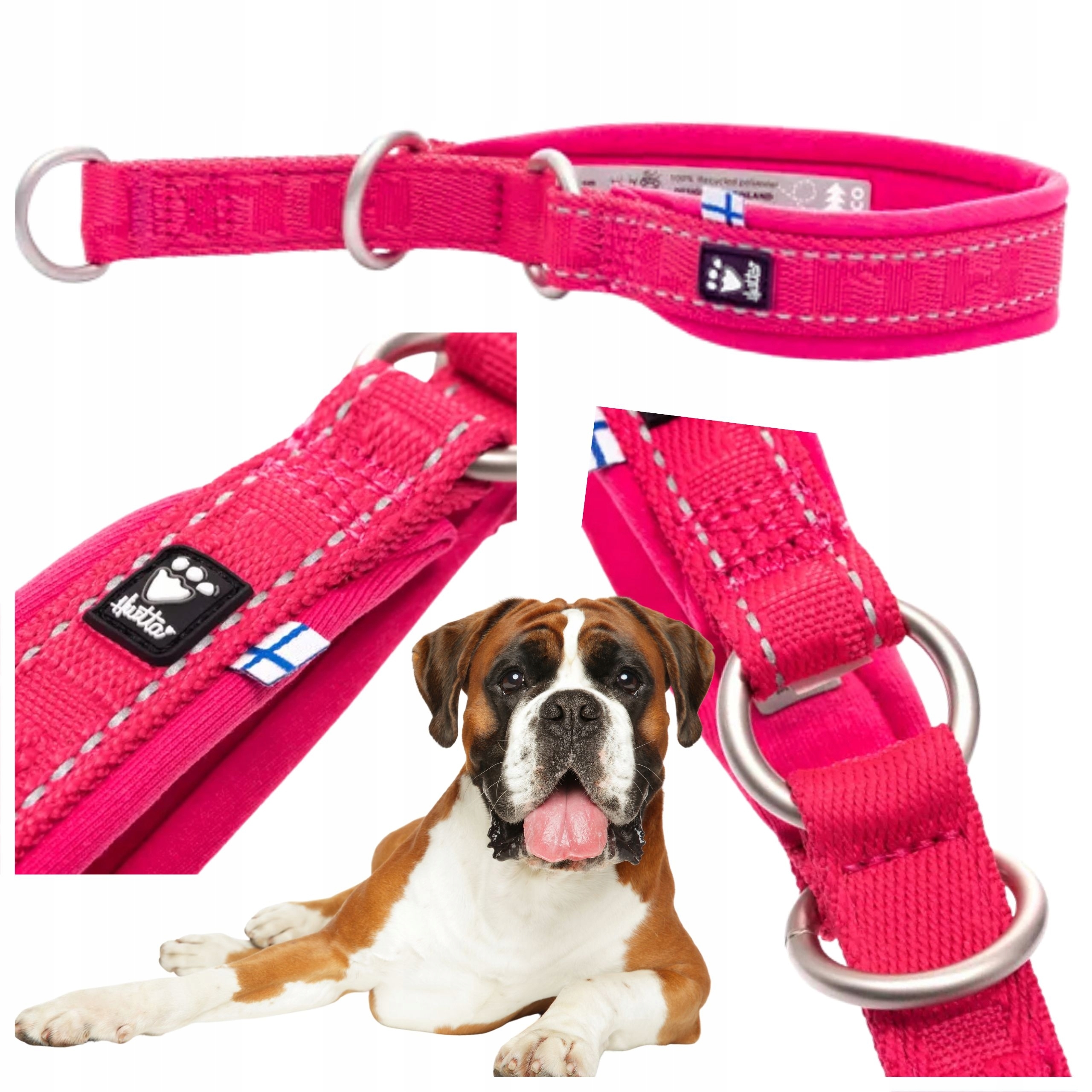 Levně Polostahovací obojek pro psa s měkkou podšívkou Hurtta neotírá 45-55 cm