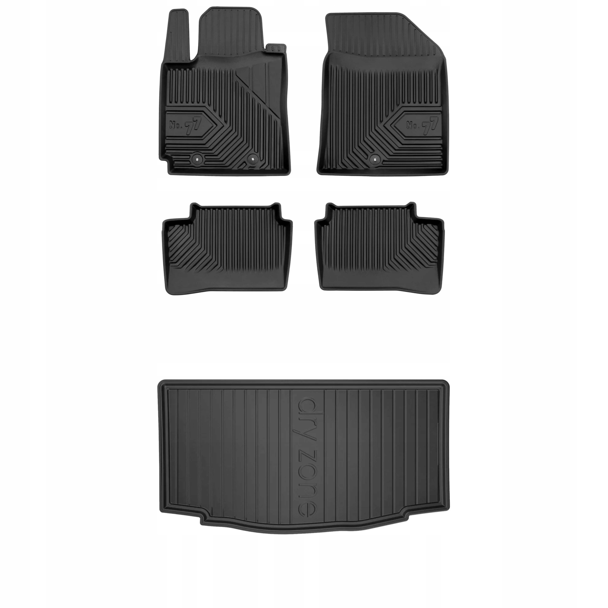 Gumová sada kobercov a rohoží Hyundai i10 II 2013-2019