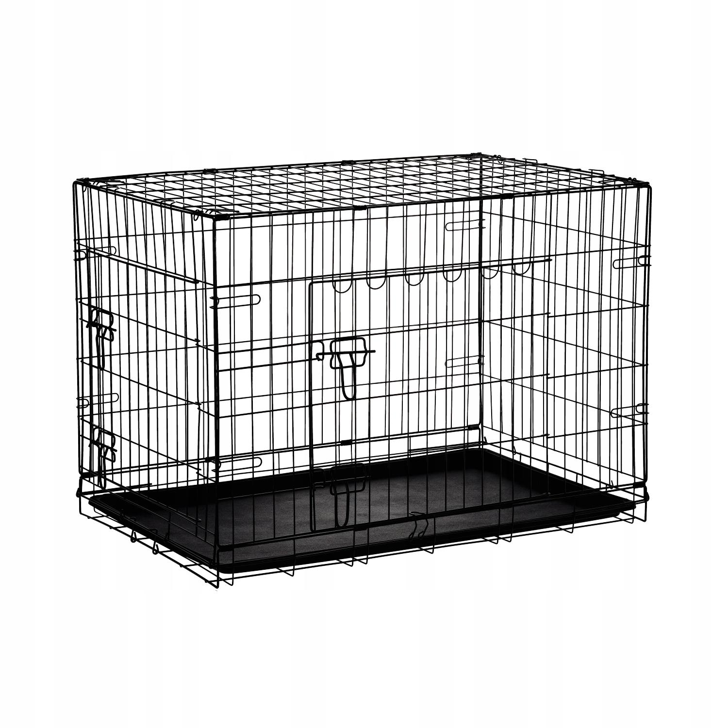 Klatka Kennelowa Mr. Pretzel XXXL 121x74x81cm dla Psa, dwudrzwiowa metalowa