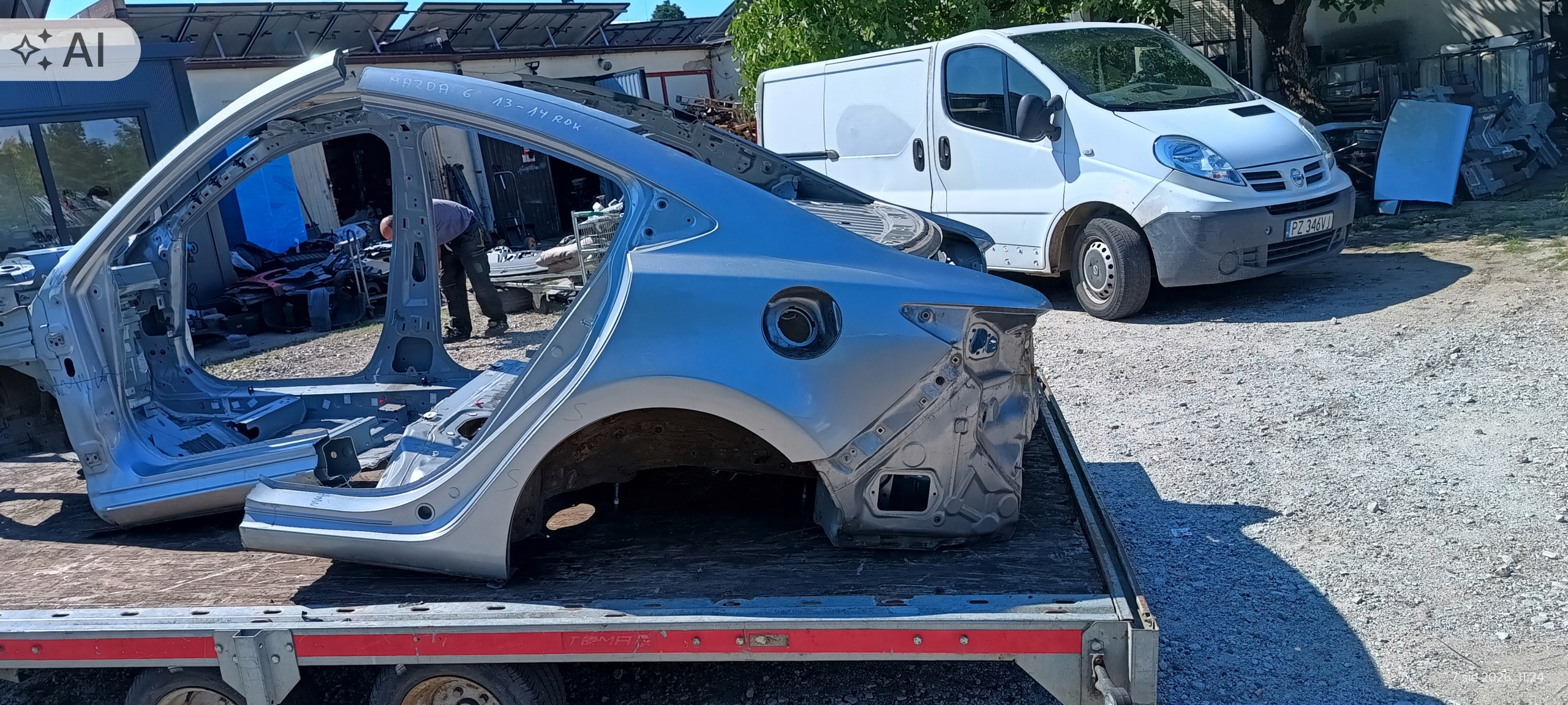 MAZDA 6 GJ III berlina LONGHERONE parafango Destra posteriore 2013