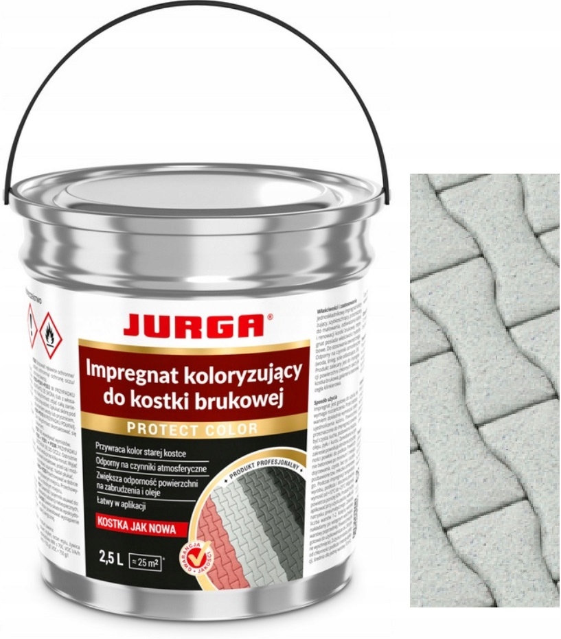 Jurga Protect Color Impregnat Do Kostki Brukowej Jasny Szary 2.5L