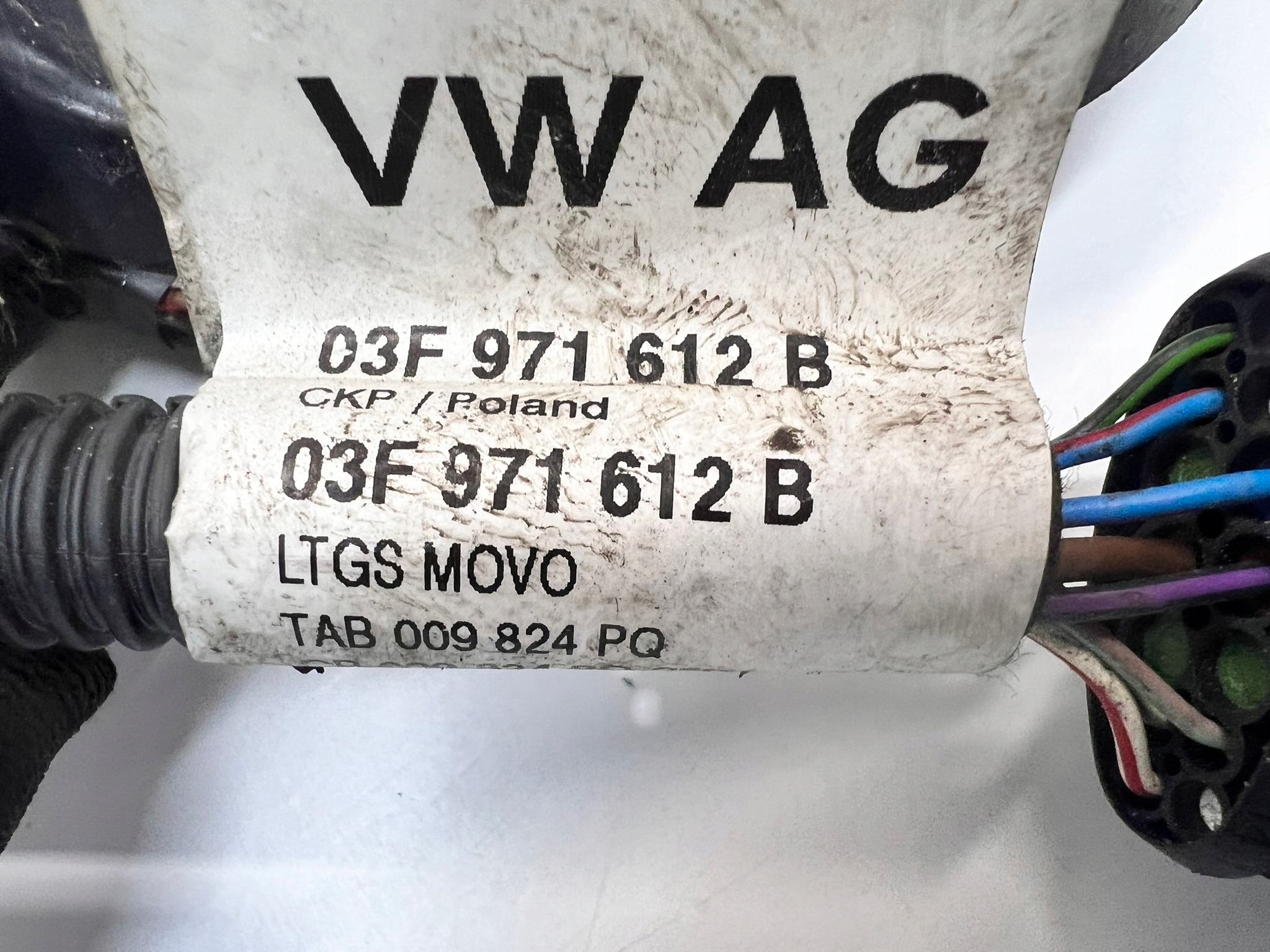 bundle motor wiring AUDI 1.2 TFSI FSI 03F971612B