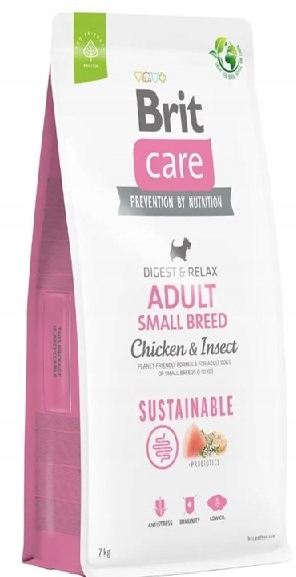 Brit Dog Sustainable Adult S kuřecí hmyz 7 kg