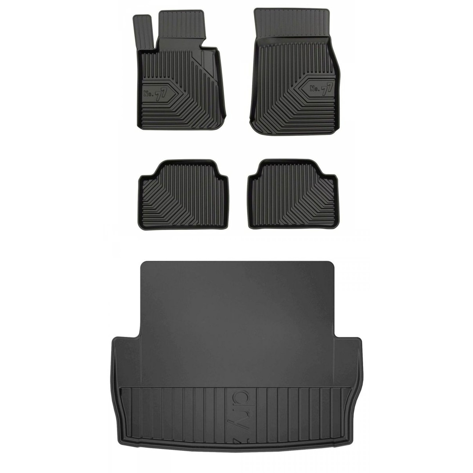 Gumová sada kobercov a rohoží Bmw radu 1 F20 2011-2019 Hatchback, 5 dverí