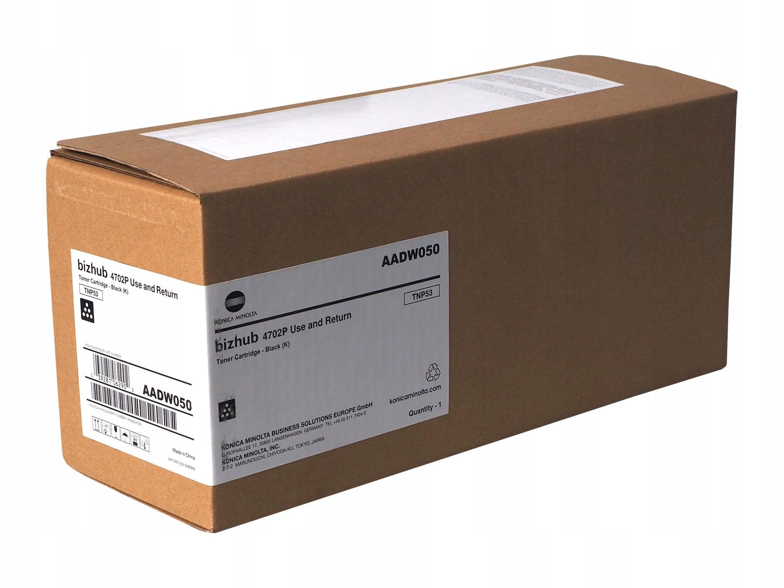 Toner Konica Minolta TNP-53 AADW050 K Originál 4702P Čierny