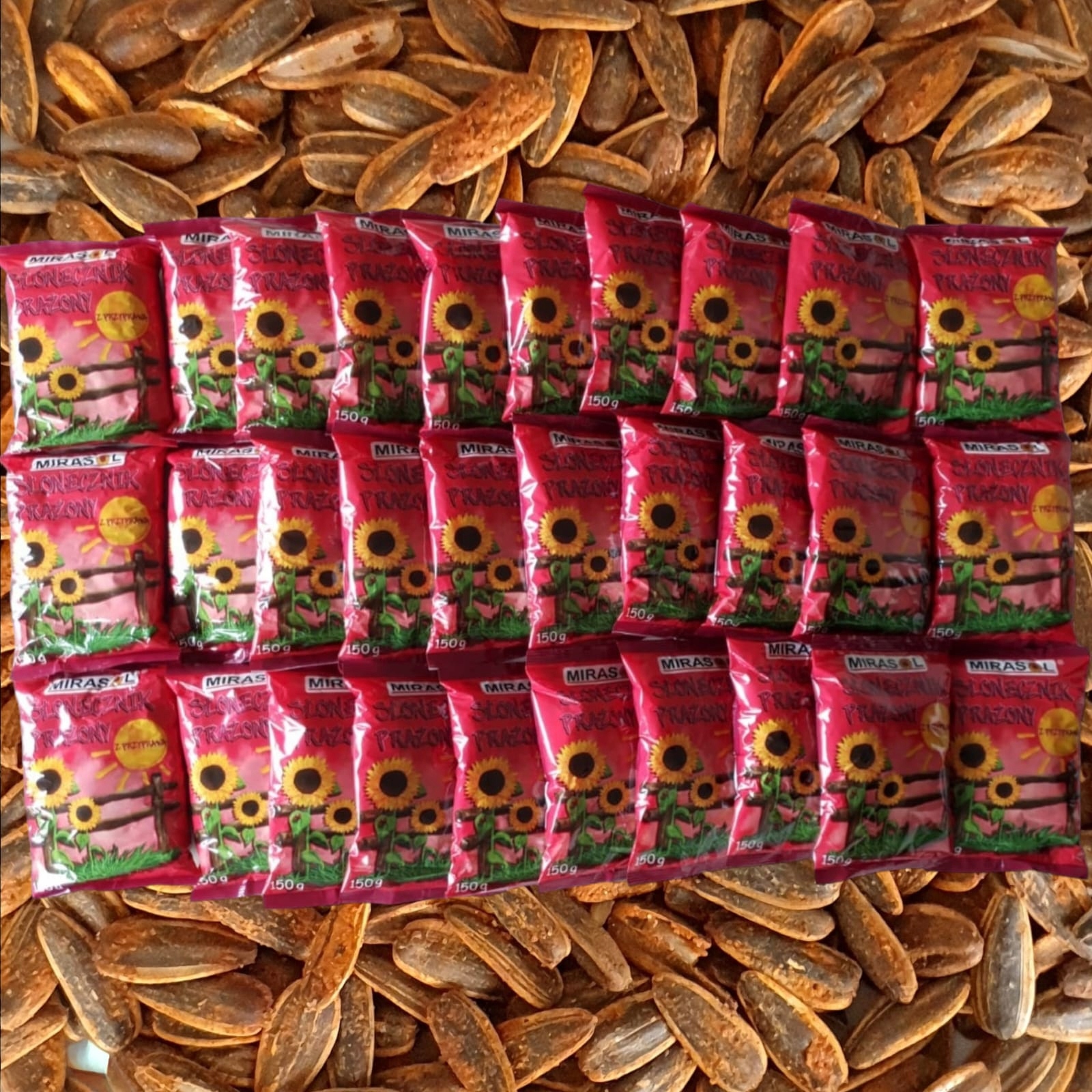 Słonecznik Prażony 150g Z Przyprawą Mirasol Duże Ziarno