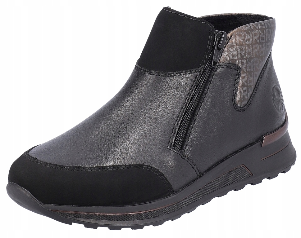 Rieker N1452-00 39 černé pohodlné kotníkové boty Memosoft