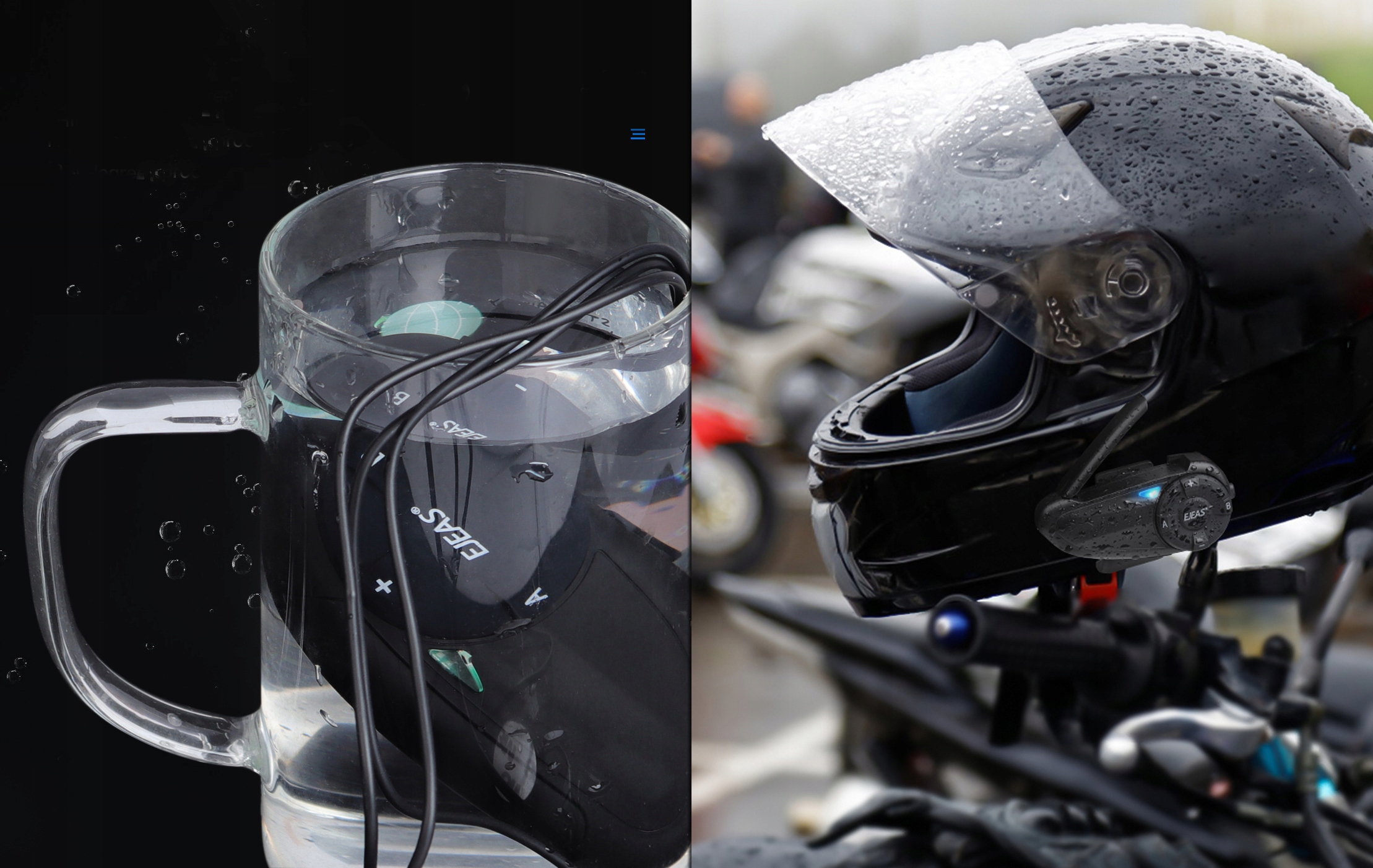 Interkom Intercom motocyklowy EJEAS Q7 RADIO FM Maximum range 800 m