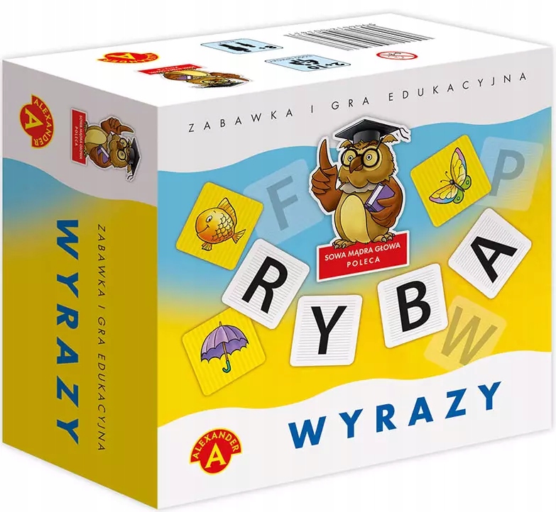 Sowa Mądra Głowa. Wyrazy. Zabawka i gra edukacyjna