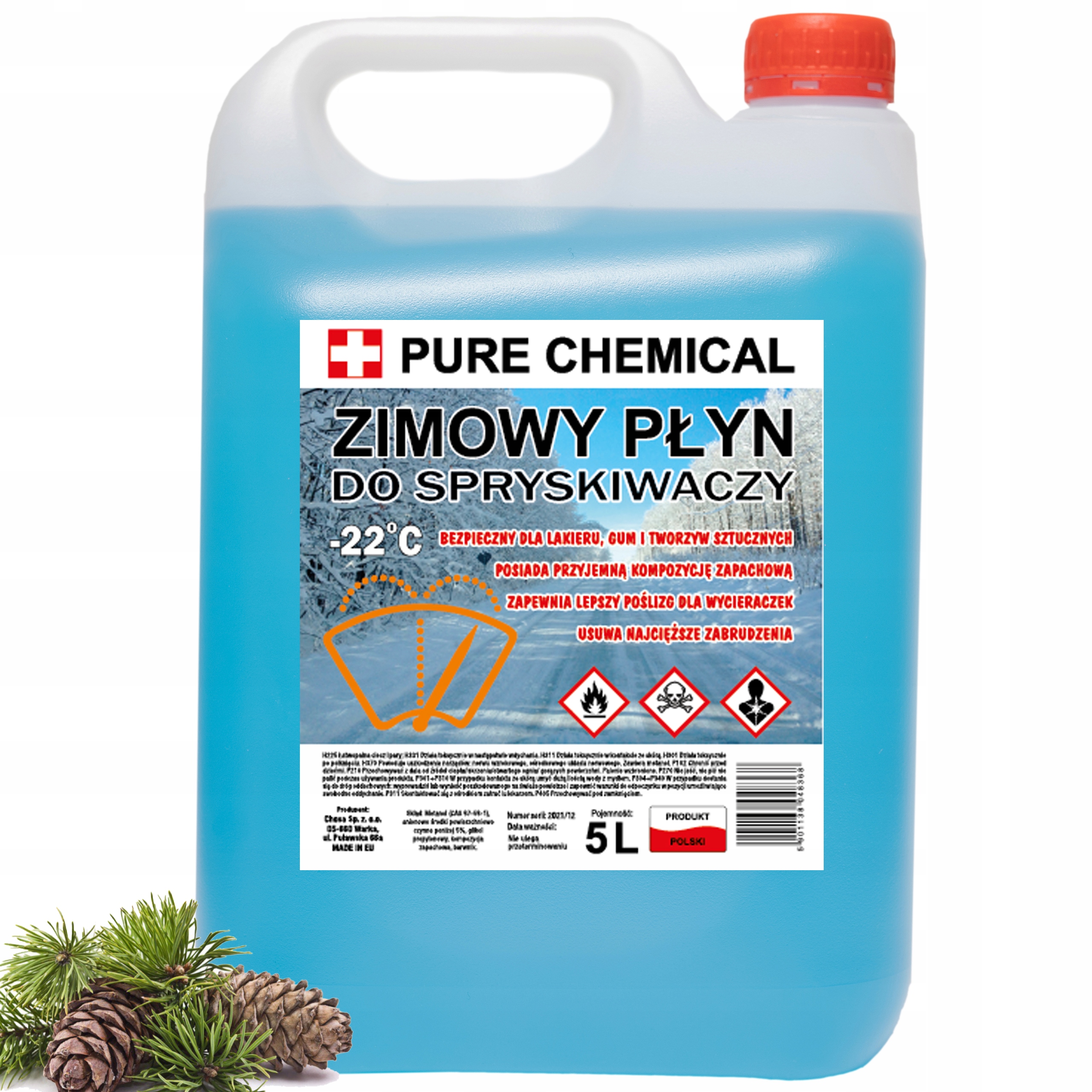 PŁYN DO SPRYSKIWACZY ZIMOWY -22 ZAPACHOWY 5L