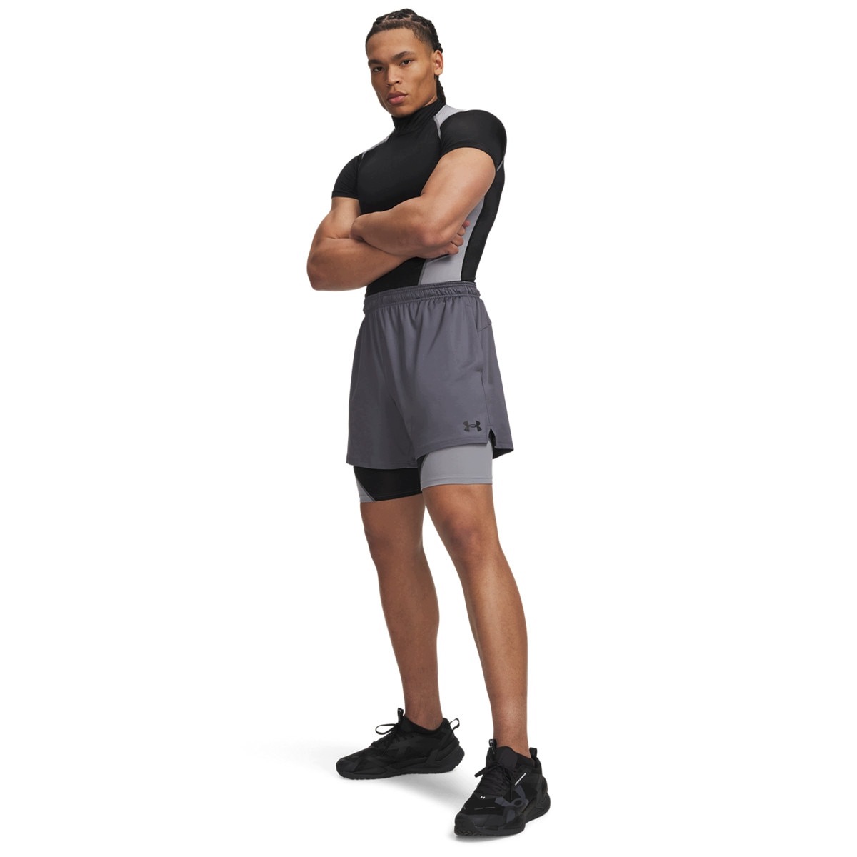 Męskie spodenki Under Armour Ua HeatGear Elite Long Shorts Czarny M