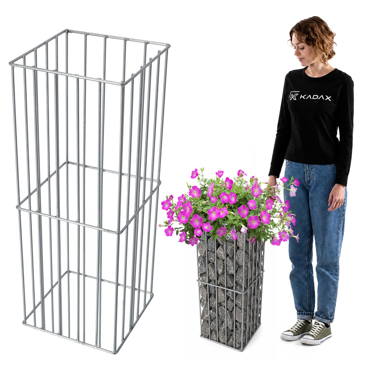 Zahradní Pergola Na Rostliny Květin Sloup Na Květiny Kovová 60 cm Kotvy