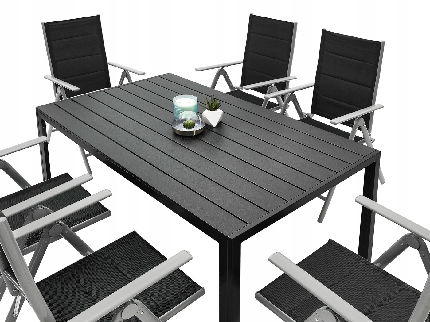 MEBLE OGRODOWE ZESTAW STÓŁ 6+1 NA TARAS BALKON Producent MAT-COMPANY