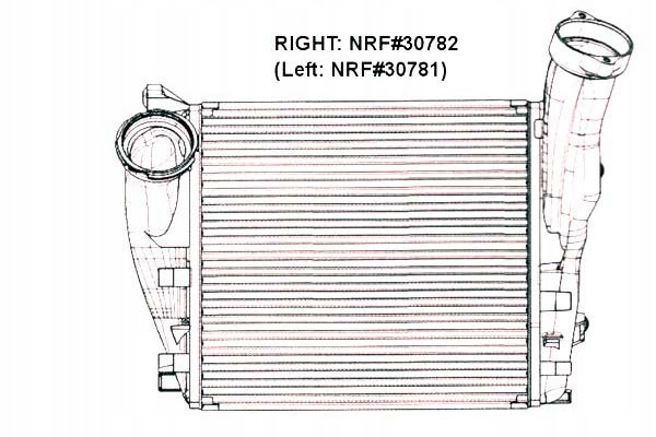 NRF INTERCOOLER PORSCHE CAYENNE 4.8 TURBO (92A)