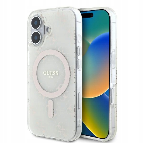 Originální pouzdro Guess pro iPhone 16 Plus 6.7" bílé pouzdro obal MagSafe