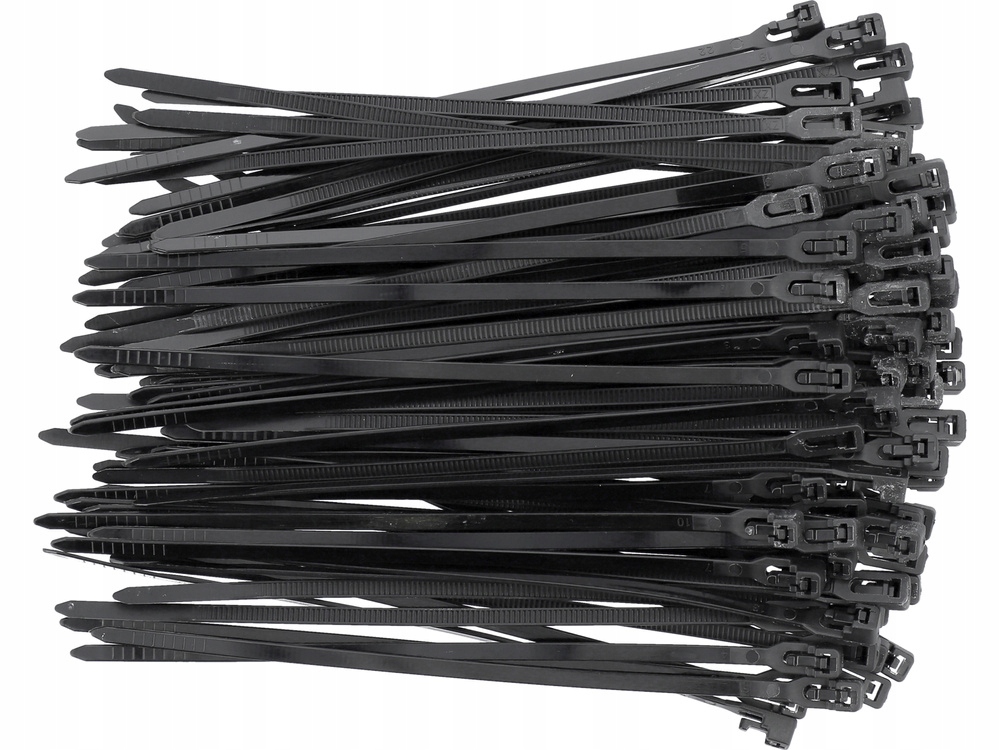 Opaski Kablowe Rozpinane Plastikowe Czarne 3,6x150mm 100szt. Trytytki Yato