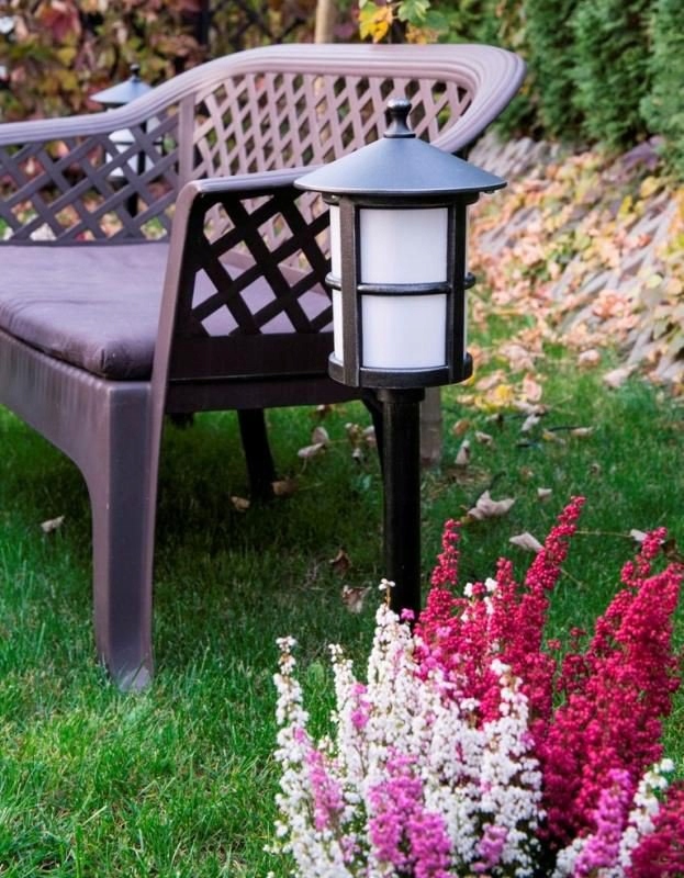 Mosiężny kinkiet zewnętrzny ogrodowy vintage dół Zasilanie sieciowe