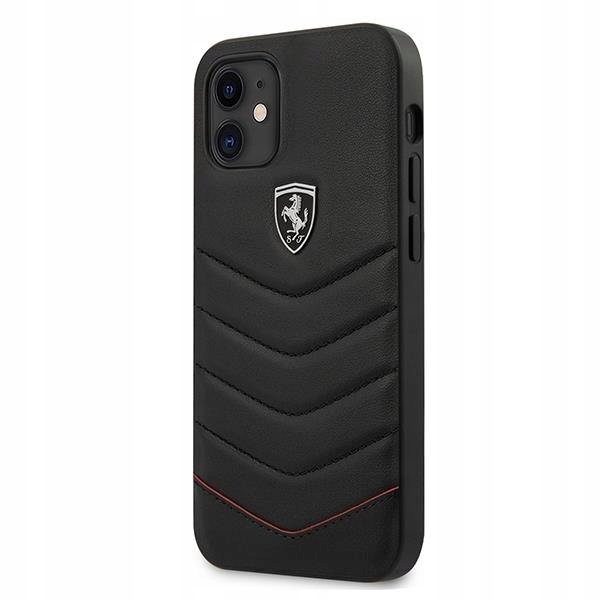 Etui Ferrari Off Track Quilted na iPhone 12 mini czarne Ferrari