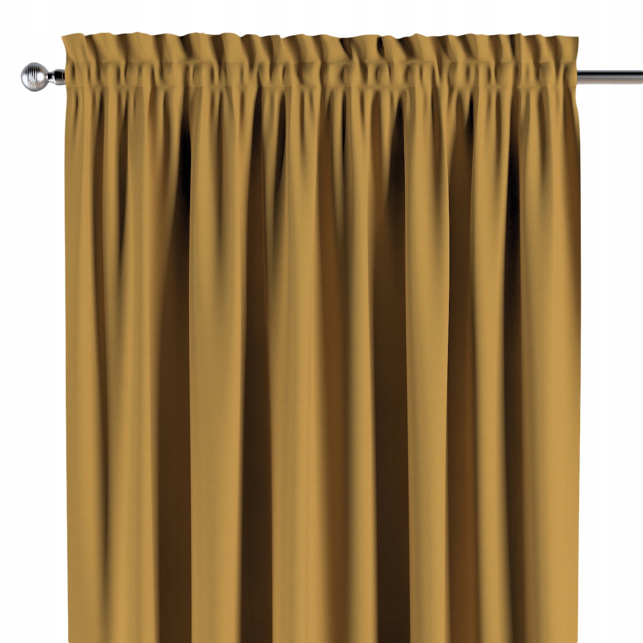 Záves na kanáli s ofinou 1 ks 130x260 cm žltý