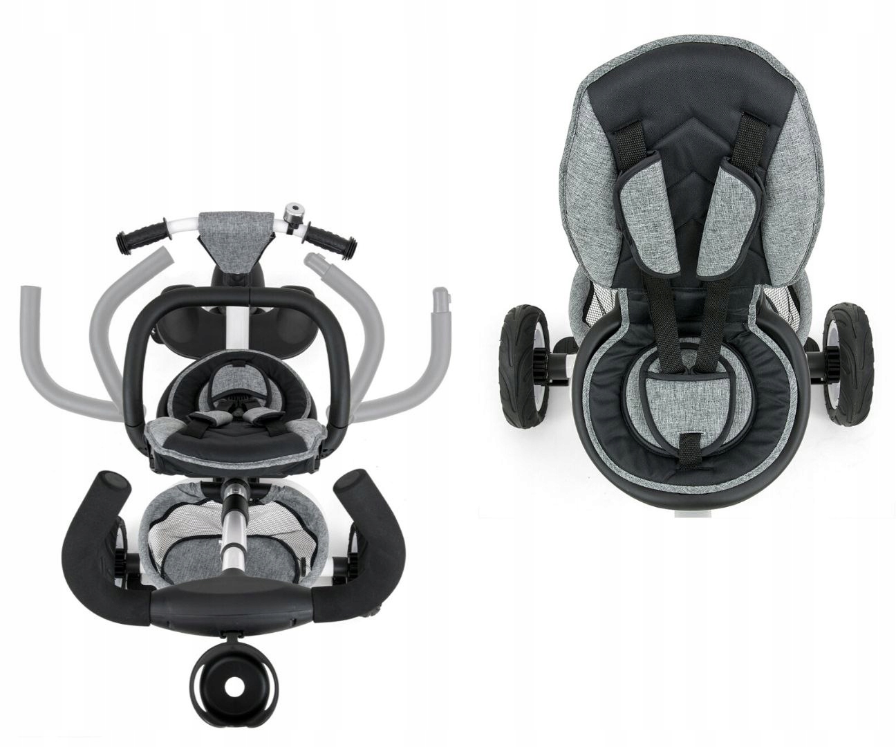 Rowerek Trójkołowy Stanley Rubber Grey Hamulec Tył