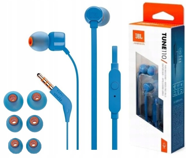 Slúchadlá do uší Jbl T110 mikrofón do uší