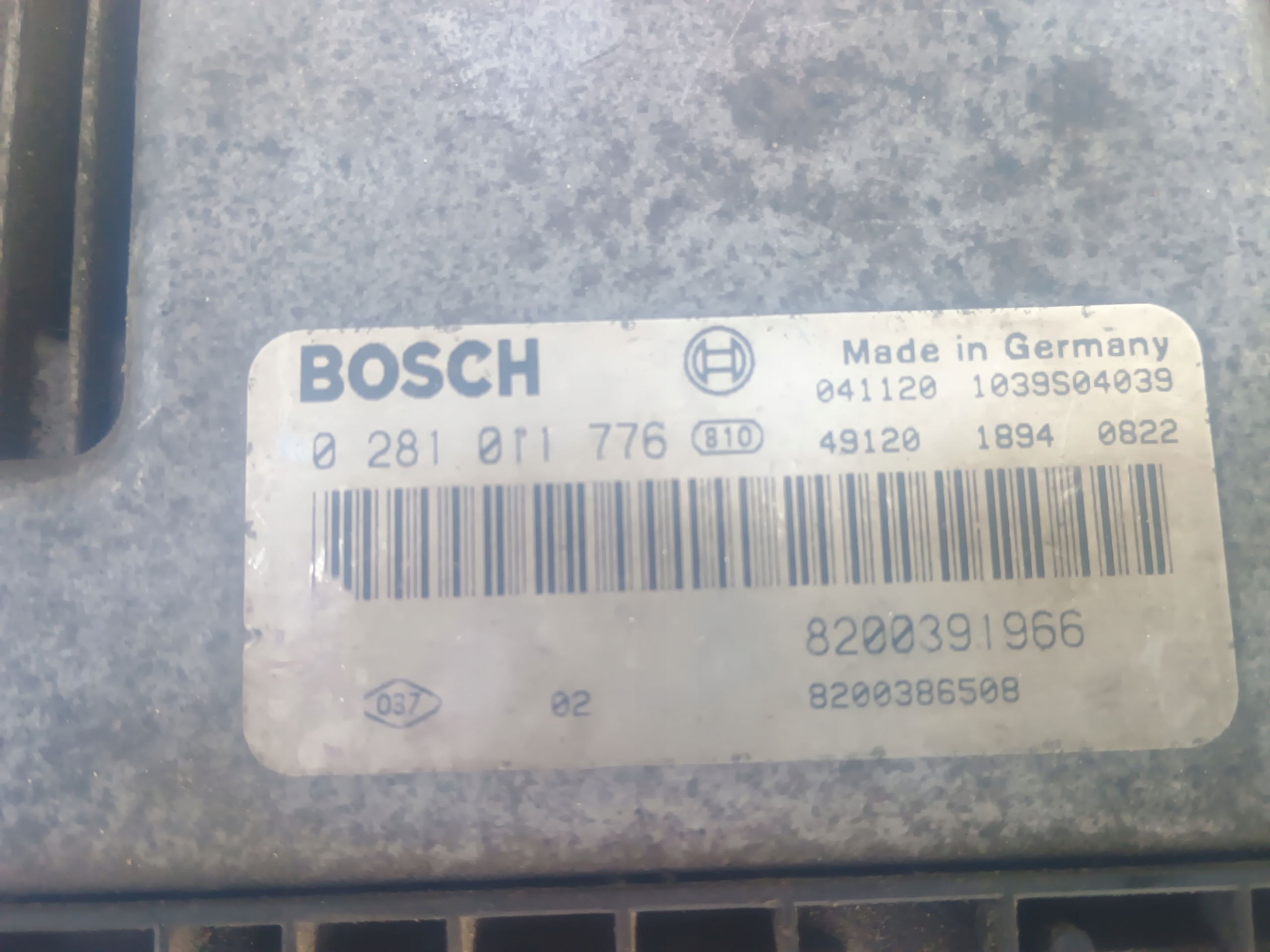 Centralina Motore 0281011776 RENAULT 1,9 DCI